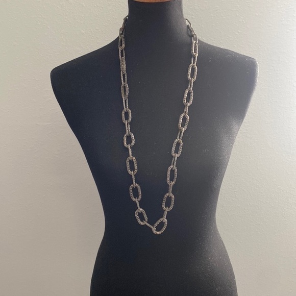 Chunky Chain link necklace dark metal Express - Picture 2 of 7